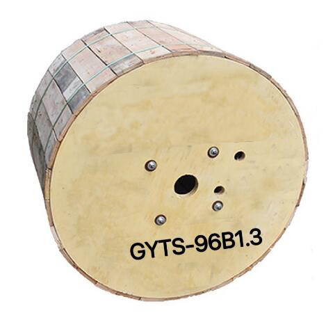 GYTS-96B1.3 야외 96 코어 섬유 옵틱 케이블 G652D 검은 단일모드