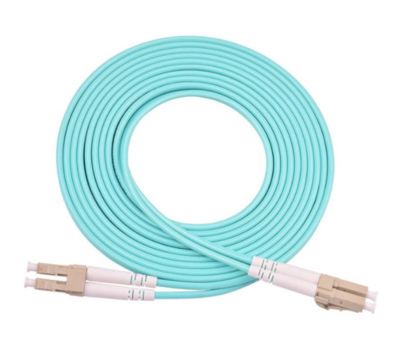 lc lc 패치는 OM3 / OM4 3Meter 10 기가비트 다중 모드 이중 통신 PVC LSZH를 끈으로 묶습니다