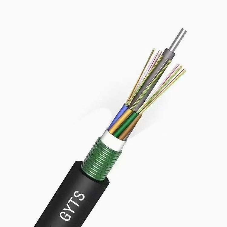 통신을 위한 야외 24 핵심 GYTS FTTH 광섬유 케이블 G652D 단일모드
