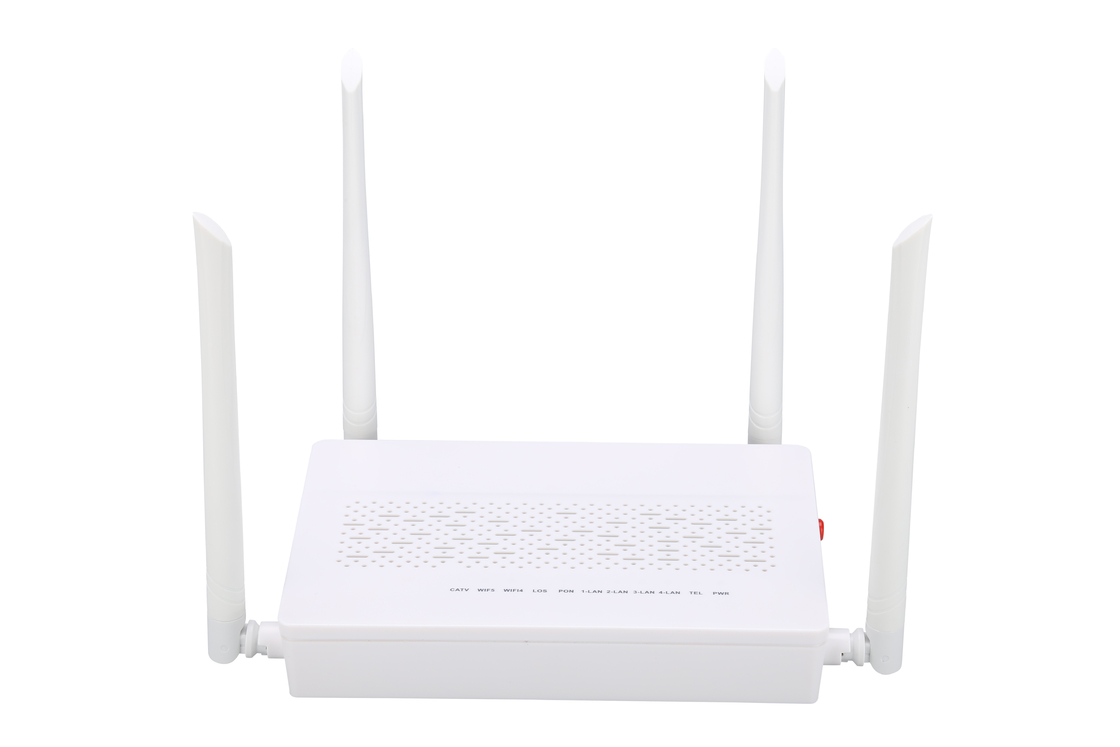 4GE 2.4G / 5G 와이파이 포츠 CATV GPON ONU 모뎀 SC 단일모드 단일 파이버