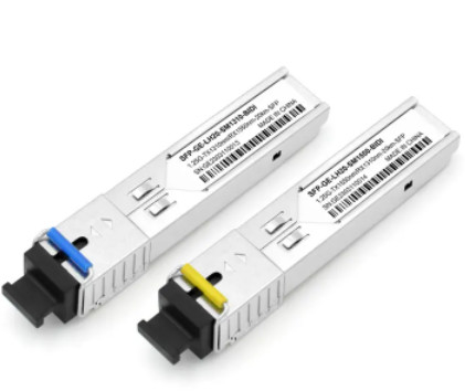 단일모드 광 섬유형 송수신기 SFP 1.25G 20 킬로미터 1310/1550nm SC 연결기 BIDI