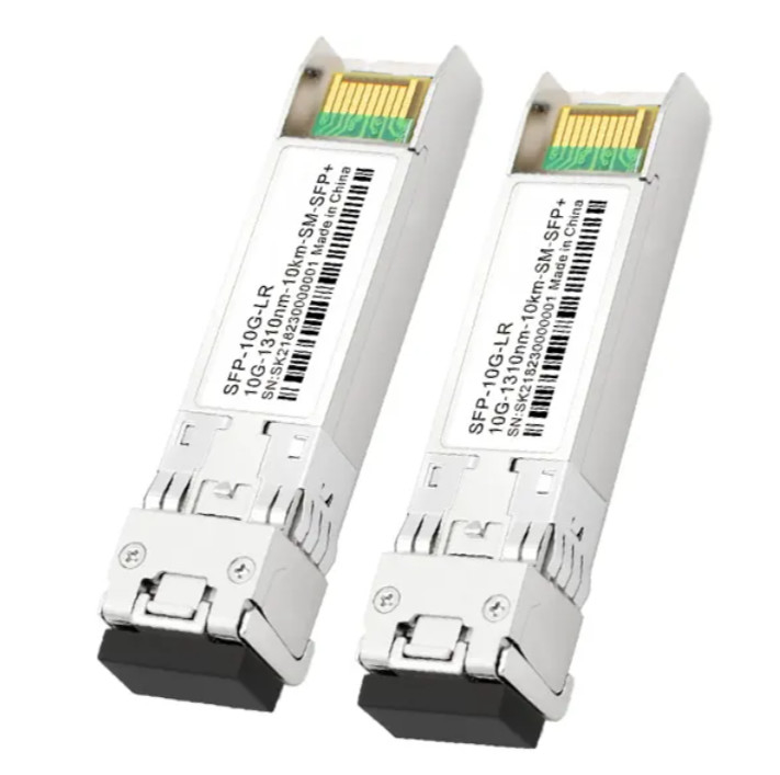 3.3V 광 섬유 송신기와 수신기 10G SFP LR 10 킬로미터 1310nm LC 연결기