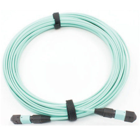 12 Core Fiber Optic MPO OM3 40Gbps Protocols Aqua POLB CATV