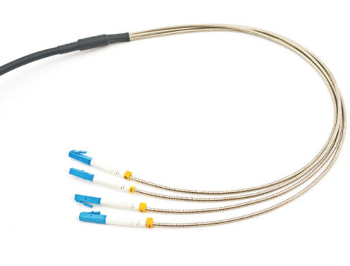 Armoured Fiber Optic Patch Cord LC 4 Cores SM Armored Uniboot Outdoor