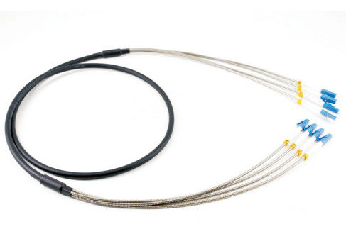 Armoured Fiber Optic Patch Cord LC 4 Cores SM Armored Uniboot Outdoor