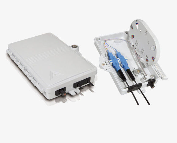 2 Core Fiber Optic Distribution Box UV Protection For FTTX Network Building