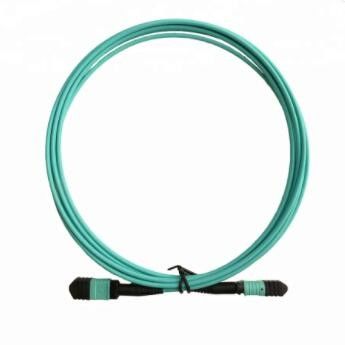 MPO Cable Connector 12 Core LSZH 3m , OM3 MM Fiber Optic Trunk Cable