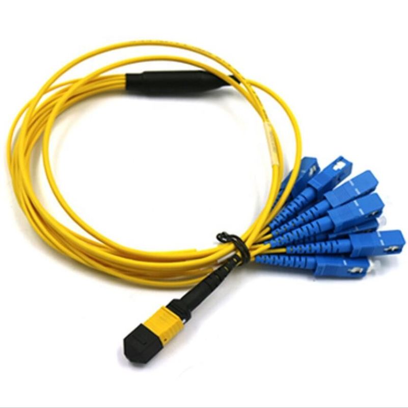 FTTH FTTA를 위한 12 핵심 MPO 브레이크아웃 케이블, MTP SC 패치 케이블