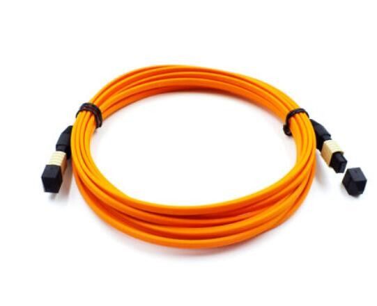 Multimode Fiber Optic MPO 0.9mm MPO To LC Cable With 55dB Return Loss