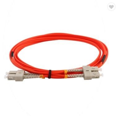 Multimode Duplex Fiber Optic Patch Cord , UPC SC To SC Patch Cord