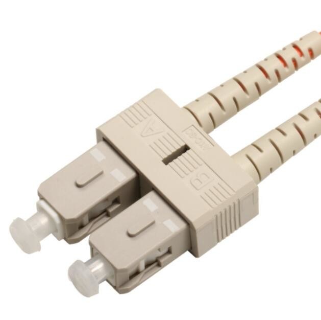Multimode Duplex Fiber Optic Patch Cord , UPC SC To SC Patch Cord