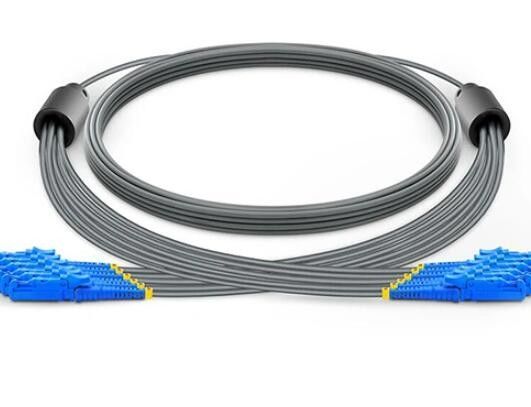 E2000 단일모드 고밀도에 대한 무장한 광 섬유용 패치 케이블 6 핵심 OS2 E2000