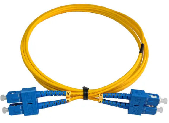 SC SC 3mm Fiber Optic Patch Cord  2 Core Communication Application