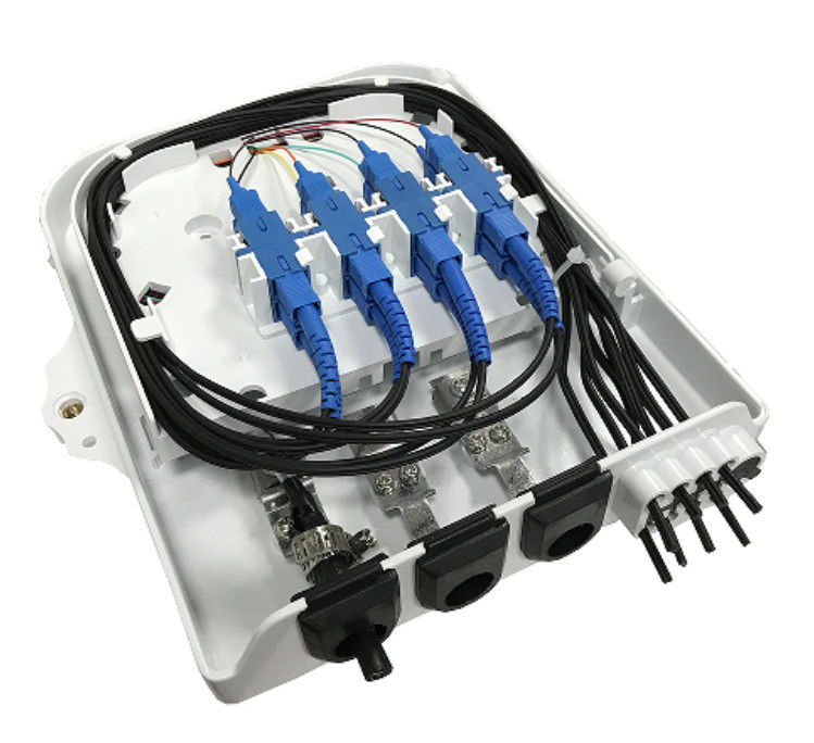 8 Cores Fiber Optic Distribution Box Anti Aging 1x8 PLC Splice Closure