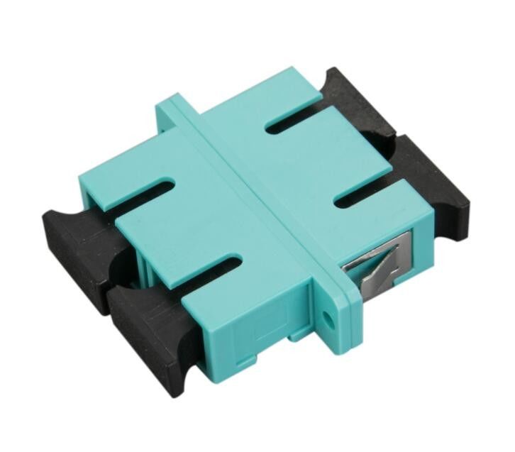 플랜지와 금속을 용접하는 광섬유 네트워크 어댑터 연한 녹청색 SC MM OM3 DX