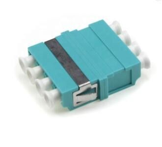 Low IR Fiber Optic Adapters , OM3 LC Quad Adapter 4 cores