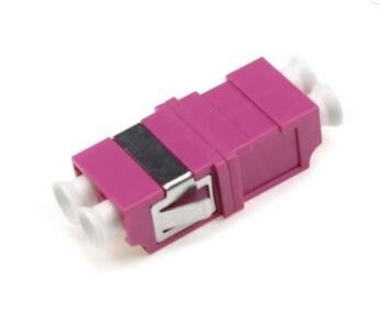 Duplex OM4 Fiber Optic Adapters , lc to lc fiber adapter Symmetry Type
