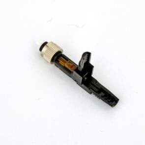 ISO FC Fiber Optic Fast Connector Black Color For CATV