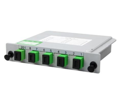 PON 네트워크를 위한 카세트 광섬유 분배기 1x4 Sc Apc 연결기