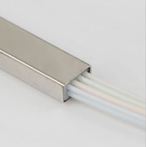 Mini 2x8 Fiber Optic Splitter Stainless Steel Tube Type SC / PC UPC