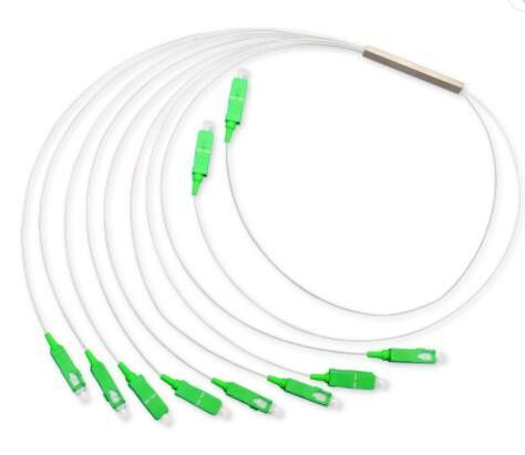 FTTH 스틸 튜브 Plc 분배기, 2시 8분 분배기 작은 타입 단일모드 G657A