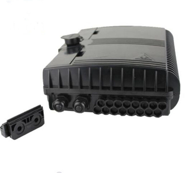 Waterproof Terminal Box 2 Inlet 16 Outlet 16 Ports Ftth Fiber Optic Distribution Box ABS/PC