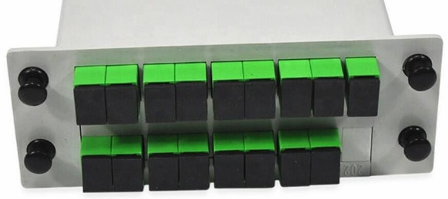 1650nm 1×16 PLC 광섬유 분배기 SC APC 연결기 0.3m 길이