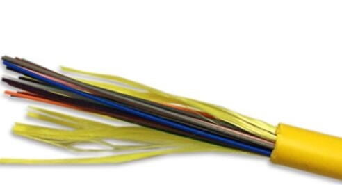 PVC LSZH 섬유 배급 케이블 Dia 8.5mm 24 핵심 GJFJV-24B1 SM