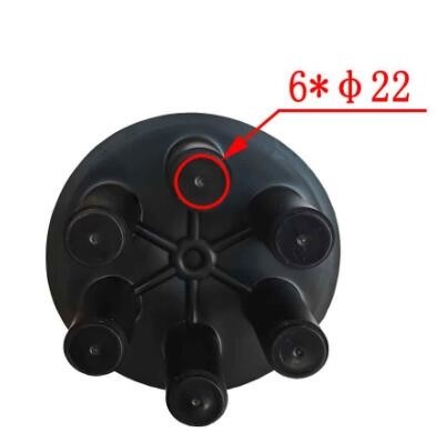6개 항구 광섬유 캐이블 연결부는 24F 48F 72F 96F PP PC ABS 물질 흑색 컬러를 종결시킵니다