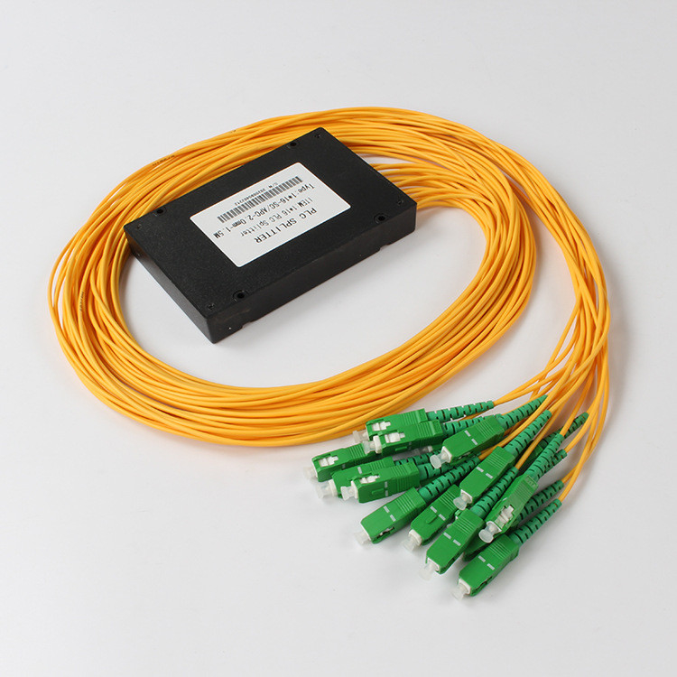 FTTX 케이블 TV를 위한 SC APC 1x16 PLC 섬유 분배기 광학 PLC 분배기