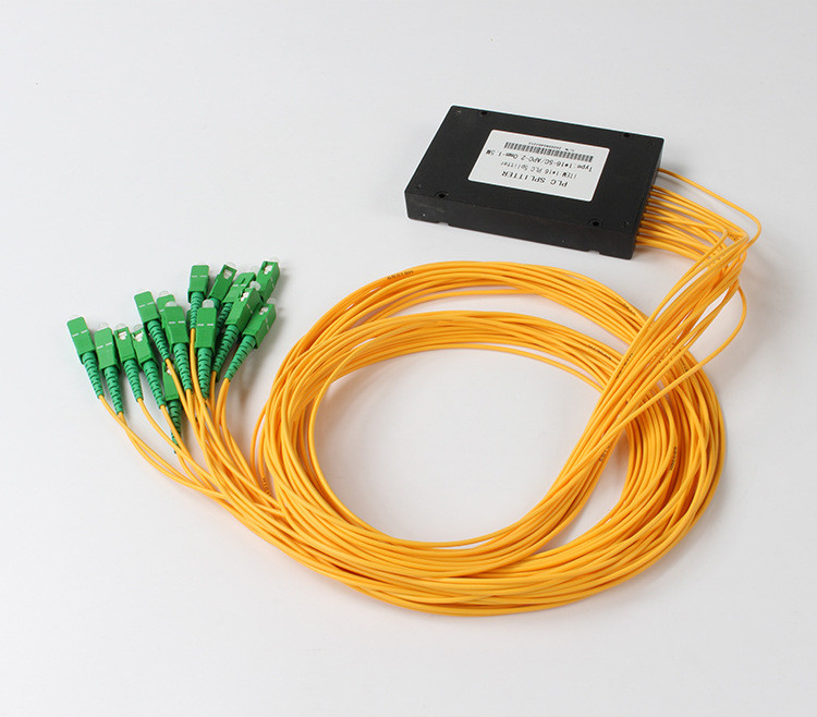 FTTX 케이블 TV를 위한 SC APC 1x16 PLC 섬유 분배기 광학 PLC 분배기