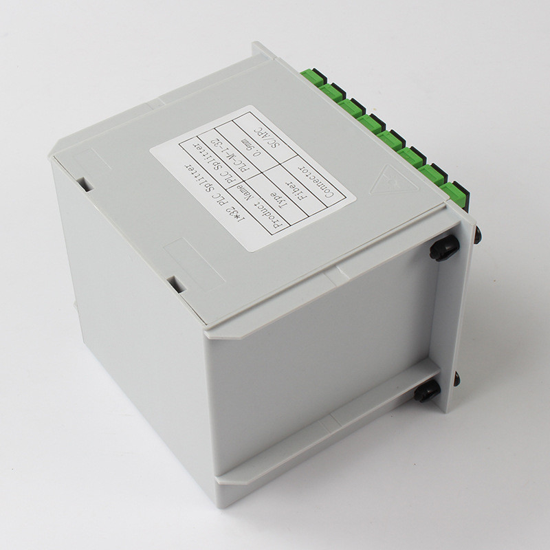 1X32 섬유 PLC 분배기 SC APC 연결기 1310nm RL 55 DB (데시벨) 섬유 0.9 밀리미터
